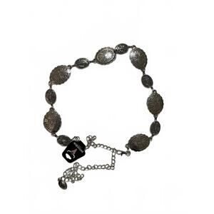 American Bison Silver-Tone Decorative Chain Necklace